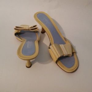 Yellow Lambertson Truex kitten heels